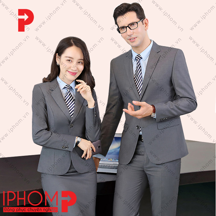 May đồng phục công sở áo vest